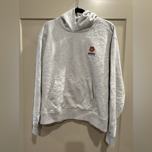 Kenzo Men’s Light Gray Sweatshirt with Label